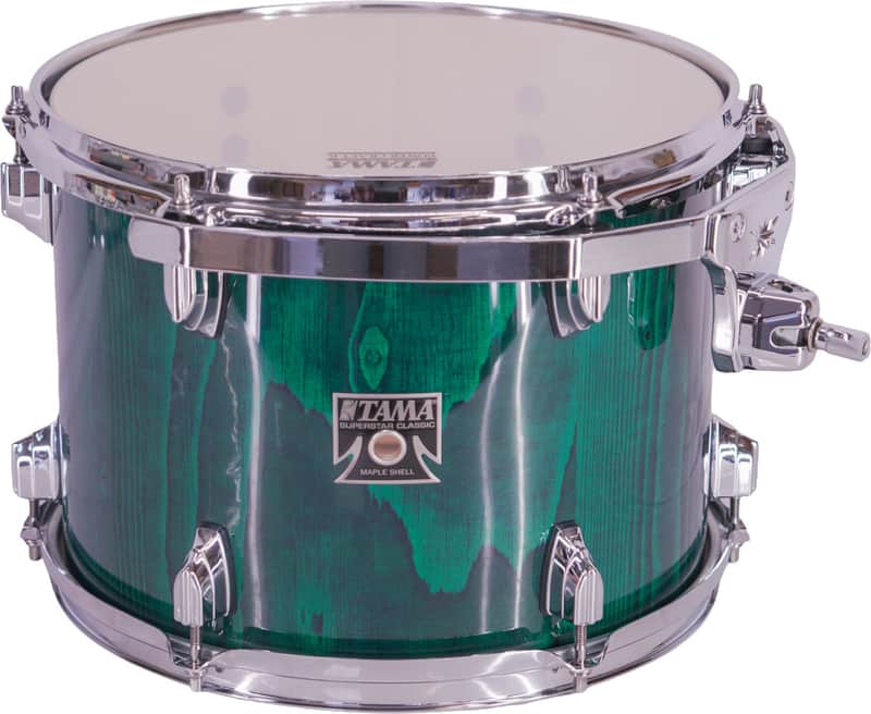 TAMA Superstar Classic Exotix 12" x 9" Rack Tom Drum – Gloss Sapphire Lacebark Pine – Mint image 1