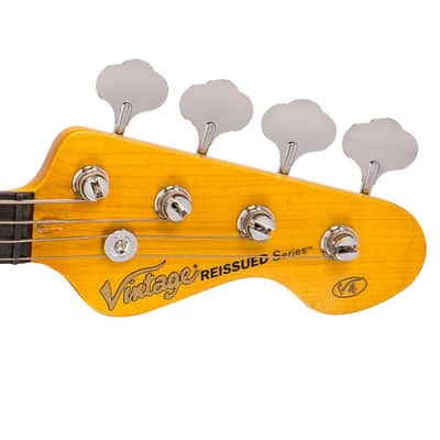 Vintage Bass V4SB Classic Split PU, Sunset Sunburst image 6