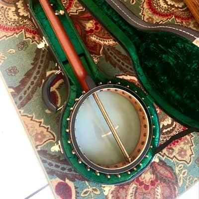 2019 OME Custom Celtic Trilogy Open Back Banjo - Super Clean with the Original Case image 5
