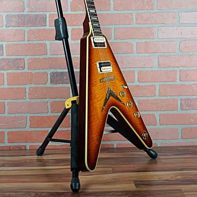 Dean V 79 Select Flame Top Vintage Sunburst With Matching Headstock Made in Korea 1999 With Case image 5
