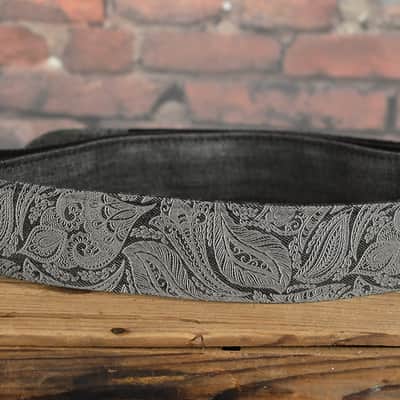 Martin 18A0109 Scroll & Leaf Pattern Denim Premium Guitar Strap w Built in Pick Holder FREE Shipping image 3