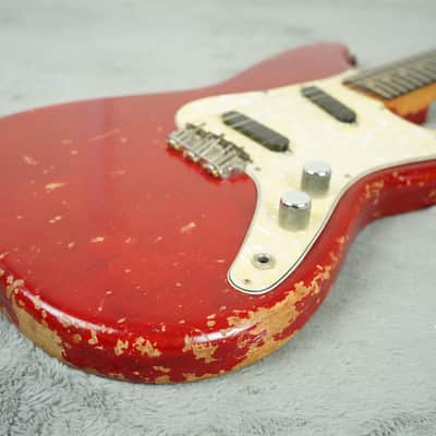 1964 Fender Duosonic, Translucent Red, Mahogany Body + OHSC image 13