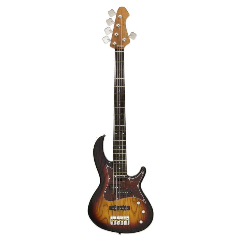 Aria Pro II 313-MK2 Detroit Electric Bass Guitar-5-String Sunburst *USA Small Business* image 1