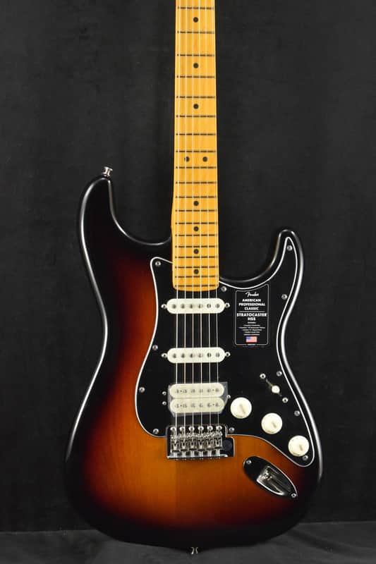 Mint Fender American Professional Classic Stratocaster HSS 3-Color Sunburst Maple Fingerboard image 1