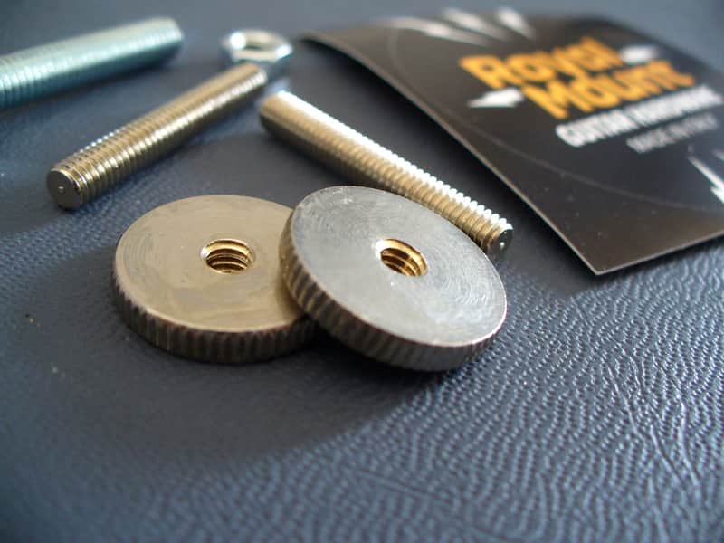 Orville by Gibson soft brass 50 thumbwheels and posts adapters for ABR-1 bridge Les Paul Royal Mount 2026 - Nickel image 1