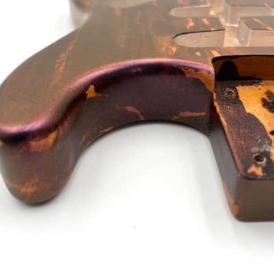 Warmtone Custom Guitars Strat Style Guitar Body “Metallic Purple Pour” image 9