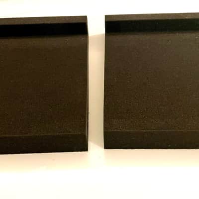 Anpro 2 Pieces Studio Monitor Acoustic Isolation Pads, Stabilizer Speaker base black image 2