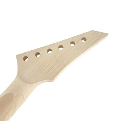 Reversed Headstock Electric Guitar Neck Maple Neck & Fingerboard, Unfinished (25.5" Scale) image 6