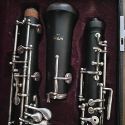Vintage Yamaha Wood Oboe 411/441– Crack Free – Plays –  Left F image 4