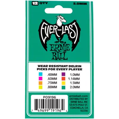Ernie Ball Everlast Extra Heavy Teal 2.00 mm MP 50th Fest image 3