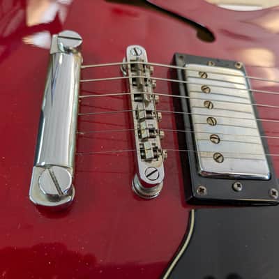 Epiphone Dot ES-335 Semi Hollow Electric Guitar Cherry Red, Maple, Rosewood, Hard Case image 3
