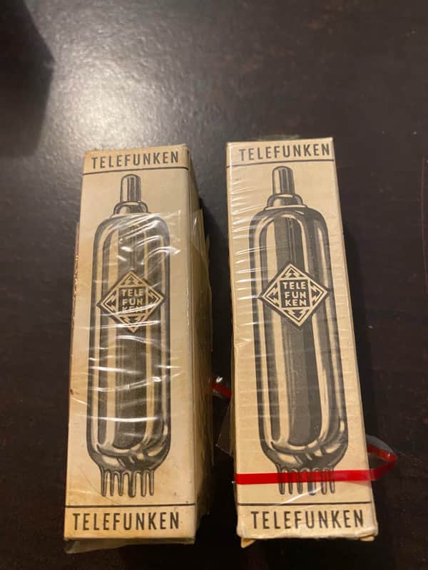 PAIR TELEFUNKEN ◇ EF804S NOS VACUUM TUBES image 1