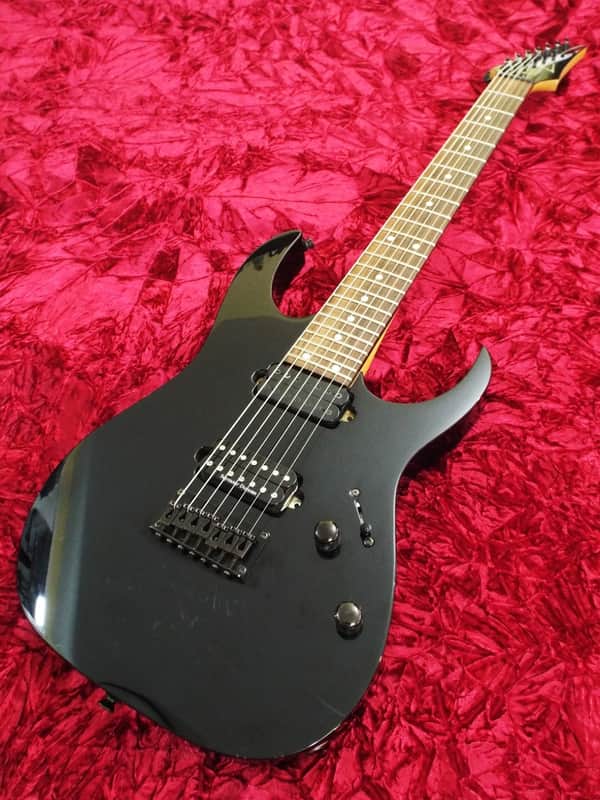Ibanez 7421 BK 7 String MIJ Black Body Wizard Neck Seven Seymour