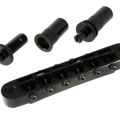 Gotoh GE103B-T Tunematic Guitar Bridge, Large Mounting Holes - BLACK