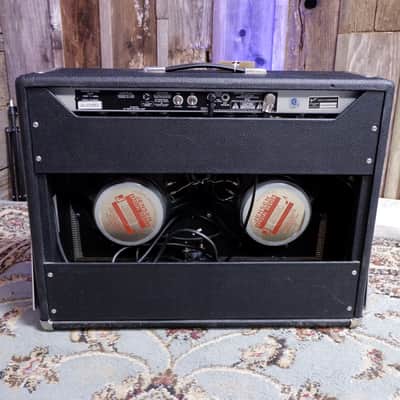 Fender '65 Twin Reverb Reissue 85-Watt 2x12" Guitar Combo 2008 - Black AC072543 with Footswitch image 15