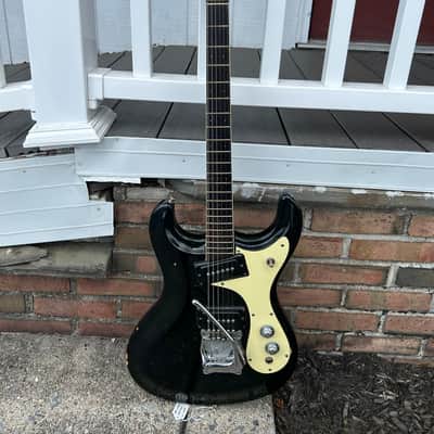 1965 Mosrite Ventures Mark I Electric Guitar - Black image 5