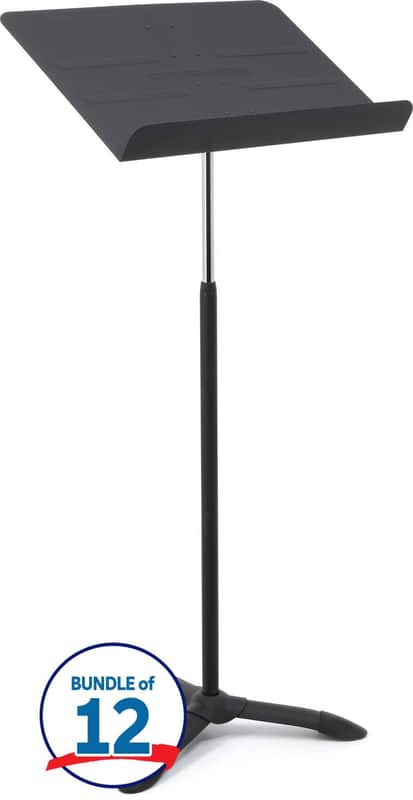 Gator Frameworks GFW-MUS-1001 Standard Sheet Music Stand (12-pack) image 1
