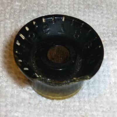 Gibson Vintage 1962 Silver Top Reflector Knob 1962 thru mid '70s Edge Blem Good image 7