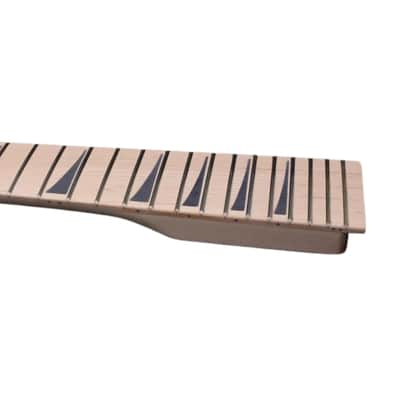 Jackson-Style Reverse Headstock Guitar Neck, 24 Fret, Maple Fingerboard image 3