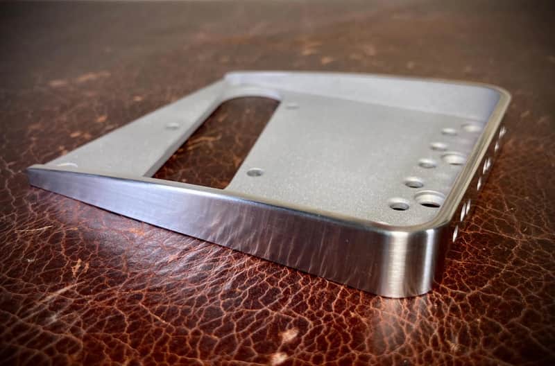 Van Dyke-Harms LEFT HAND Fender American Professional/American Professional II/Mod Shop Hybrid Bridge Only 2024 - Stainless Steel image 1