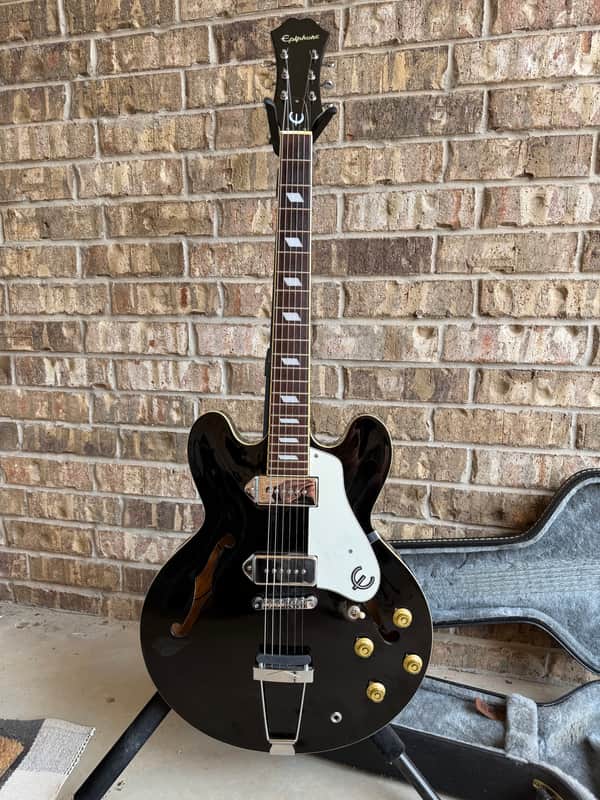 Epiphone Casino トラ目　2004 ピアレスNAT Epiphone Casino 2004 Natural Peerless MIK Korea – Guitarzilla