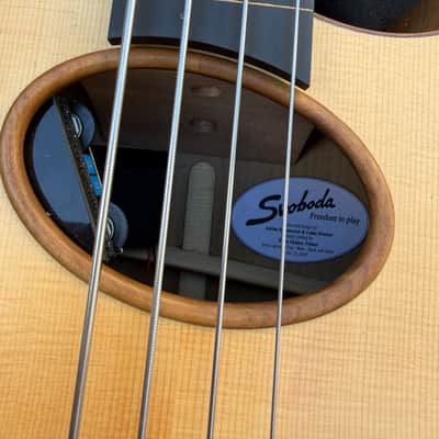 Svoboda Acoustic Electric Bass - Freted or Fretless 2021 - Clear Mat image 9