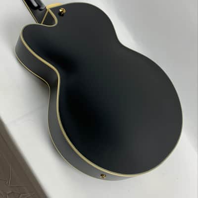 Ibanez PM3C Pat Metheny Signature Hollowbody Electric Guitar Black Low Gloss + Hardshell Case B-Stock image 13
