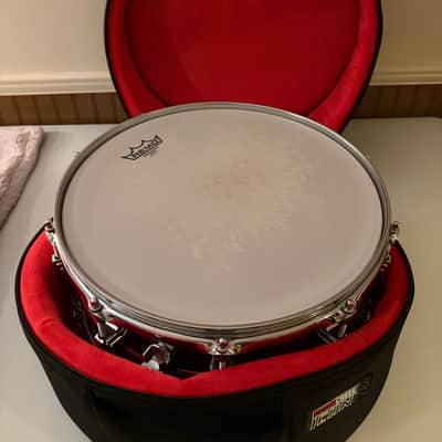 Ludwig No. 402 Supraphonic 6.5x14" 10-Lug Aluminum Snare Drum with Pointed Blue/Olive Badge 1969 - 1979 - Chrome-Plated image 22