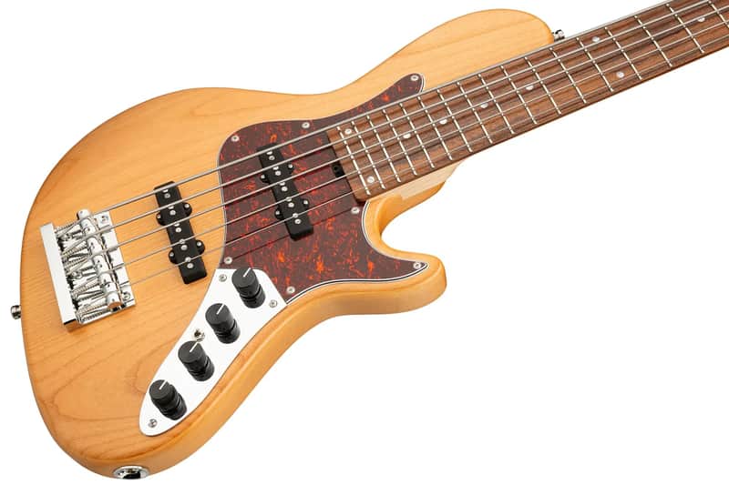 Sadowsky MetroLine 24-Fret Singlecut Vintage Bass-Red Alder Body-5 String-Natural Transparent Satin image 1