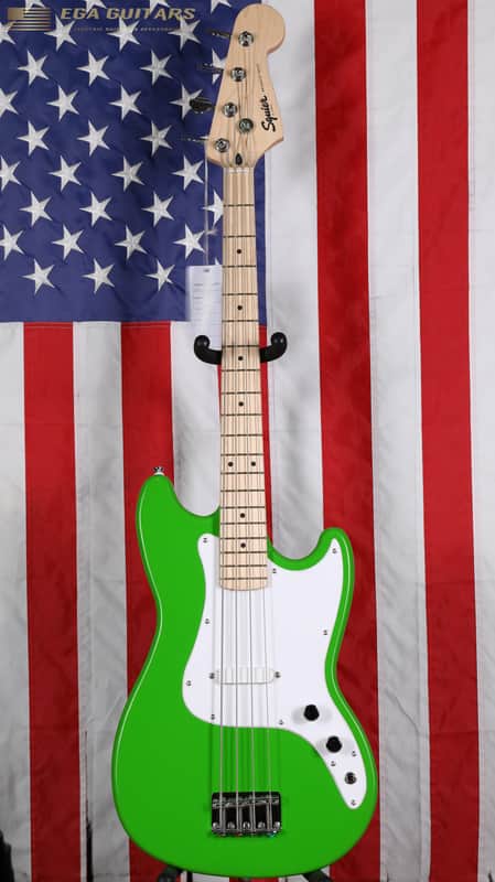 Squier Limited Edition Sonic Bronco Bass - Lime Green image 1