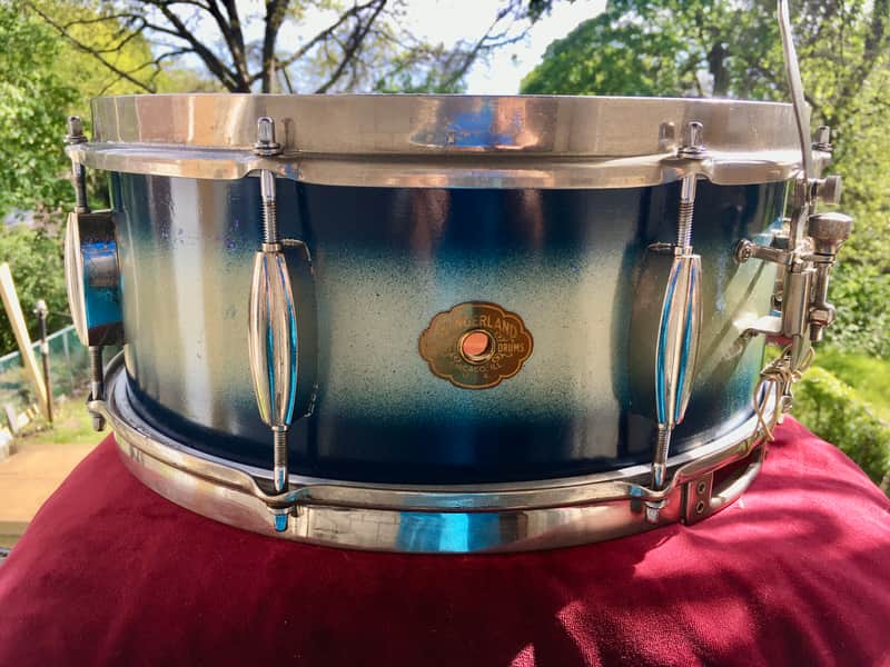 Slingerland 1940s Radio King Blue & Silver Duco Painted Lacquer image 1