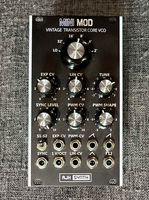AJH Synth MiniMod VCO Eurorack Module (Vintage Black) image 1