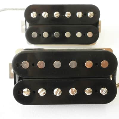 Q Pickups 1957 PAF Humbucker SET Alnico II Classic VINTAGE CORRECT Clone Black 57 Fits Gibson image 13
