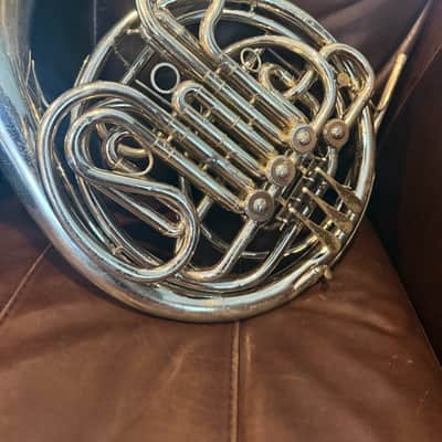 Holton H177 Farkas Professional Model Double French Horn 2010s - Clear-Lacquered Nickel-Silver image 2