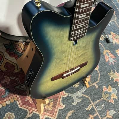 Ibanez FRH20QMNCTL Acoustic/Electric Guitar - Cosmic Blue Sunburst Low Gloss image 7