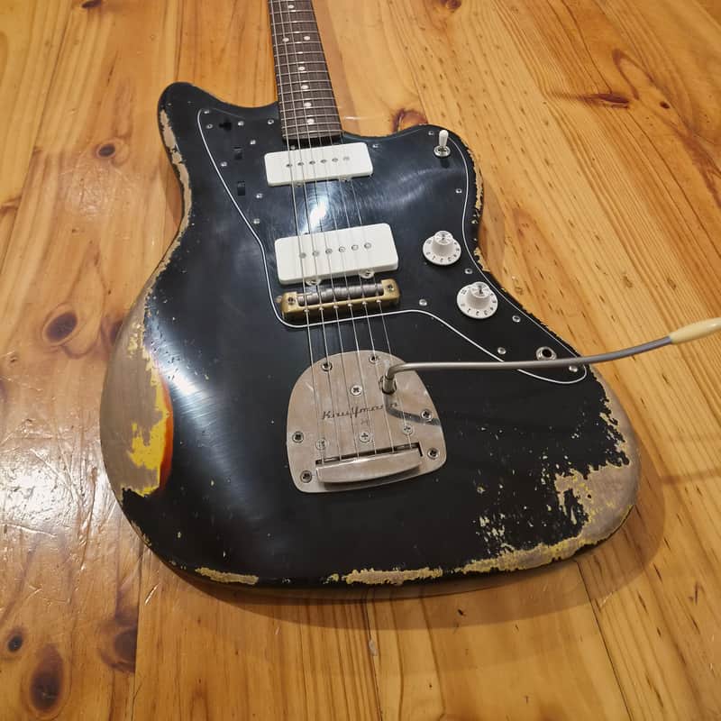 MJT Jazzmaster build 2026 - Aged black over sunburst