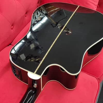 Takamine  EF341CE Acoustic Electric With Case  Black 1999 image 13