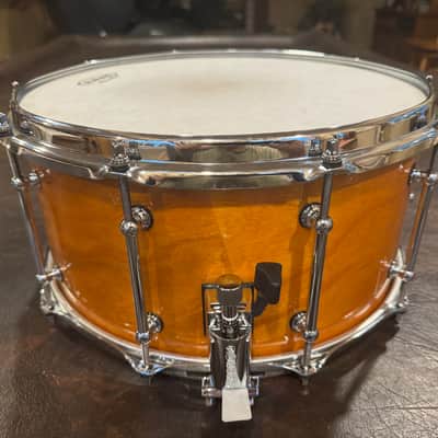 Pork Pie USA Custom 7x14 Bubinga / Cherry Snare image 3