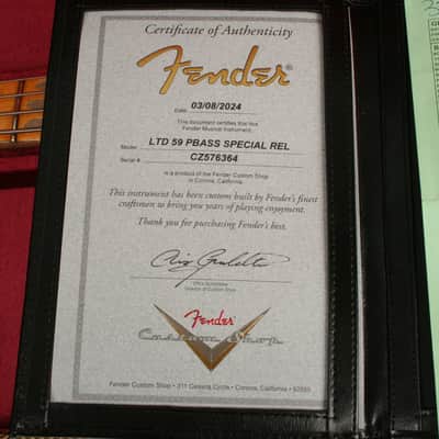 Fender Custom Shop Limited Edition 1959 Precision Bass Special Relic CZ576364 image 13
