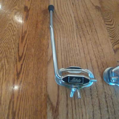 Ludwig (2) vintage 1960s Super Classic/Down Beat bass drum legs Spurs w/mounts and mounting hardware - excellent! Bild 2