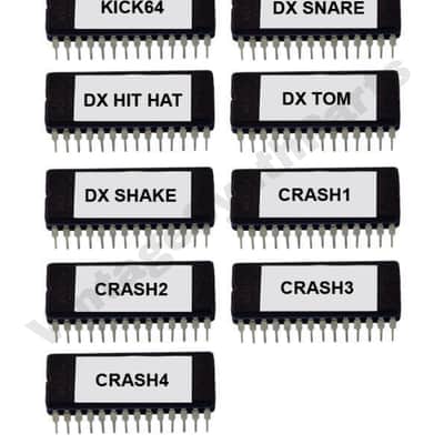 Oberheim DX Stock Sounds Factory Eproms Rom Eprom Chip IC Sample Drum Machine
