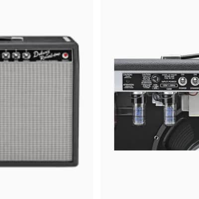 Fender '65 Deluxe Reverb Reissue 22-Watt 1x12" Guitar Combo 1994 - Present - Black image 1
