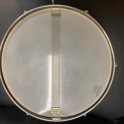 Gorgeous Gretsch Dixieland 14x5.5" 6-Lug Snare Drum with Round Badge 1958 - 1971 - White Marine Pearl image 25