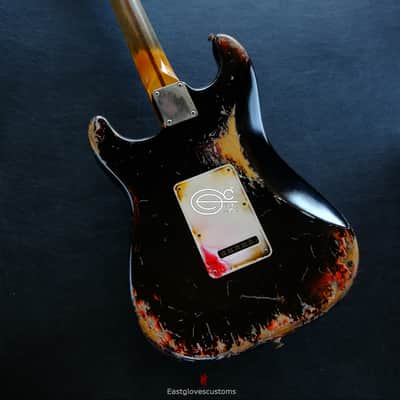 Fender Stratocaster Black Heavy Aged Relic image 3