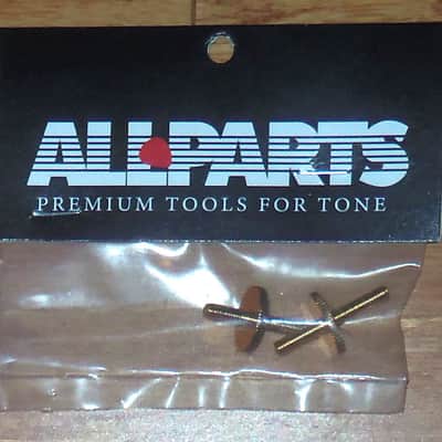 Allparts® Gold Metric ABR Tune-O-Matic Style Bridge Studs & Thumbwheels~M4-4mm~Brand New image 2