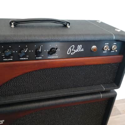 Suhr Bella 44-Watt Guitar Amp Head + 1×12 Cab (Mahogany Panels, Black Tolex) image 6