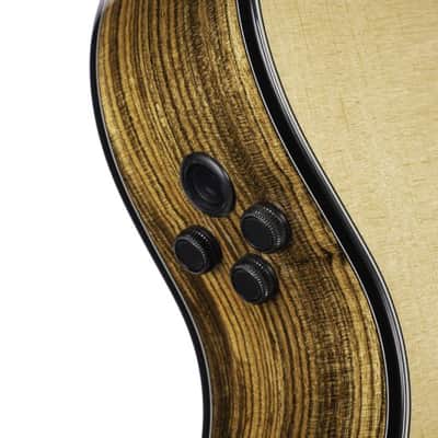 Cort GOLDOC6-BO Gold Series OC6 Bocote Acoustic Electric Guitar. Natural Glossy image 4
