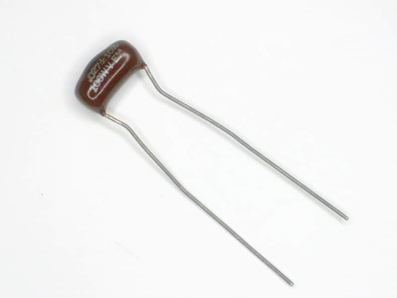 El-Menco .027 uF 100V NOS Brown Drop Mylar Capacitor, Elmenco Vintage 1970s image 1