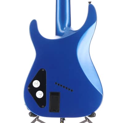 Jackson X Series Soloist Arch Top SLAT7 MS, Laurel Fingerboard, Metallic Blue, Pro Setup (A12) (43171) image 2