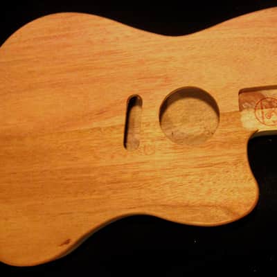JM  Body, USA, Unfinished, ACOUSTIC/ELECTRIC, Mahogany,  #5-3613 image 1